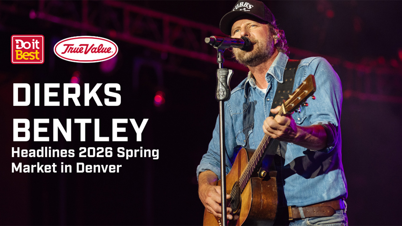 Dierks Bentley to headline Do it Best and True Value 2026 Spring Market