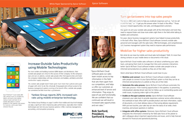 White Paper: Increase Outside Sales Productivity using Mobile Technologies White Paper: Increase Outside Sales Productivity using Mobile Technologies