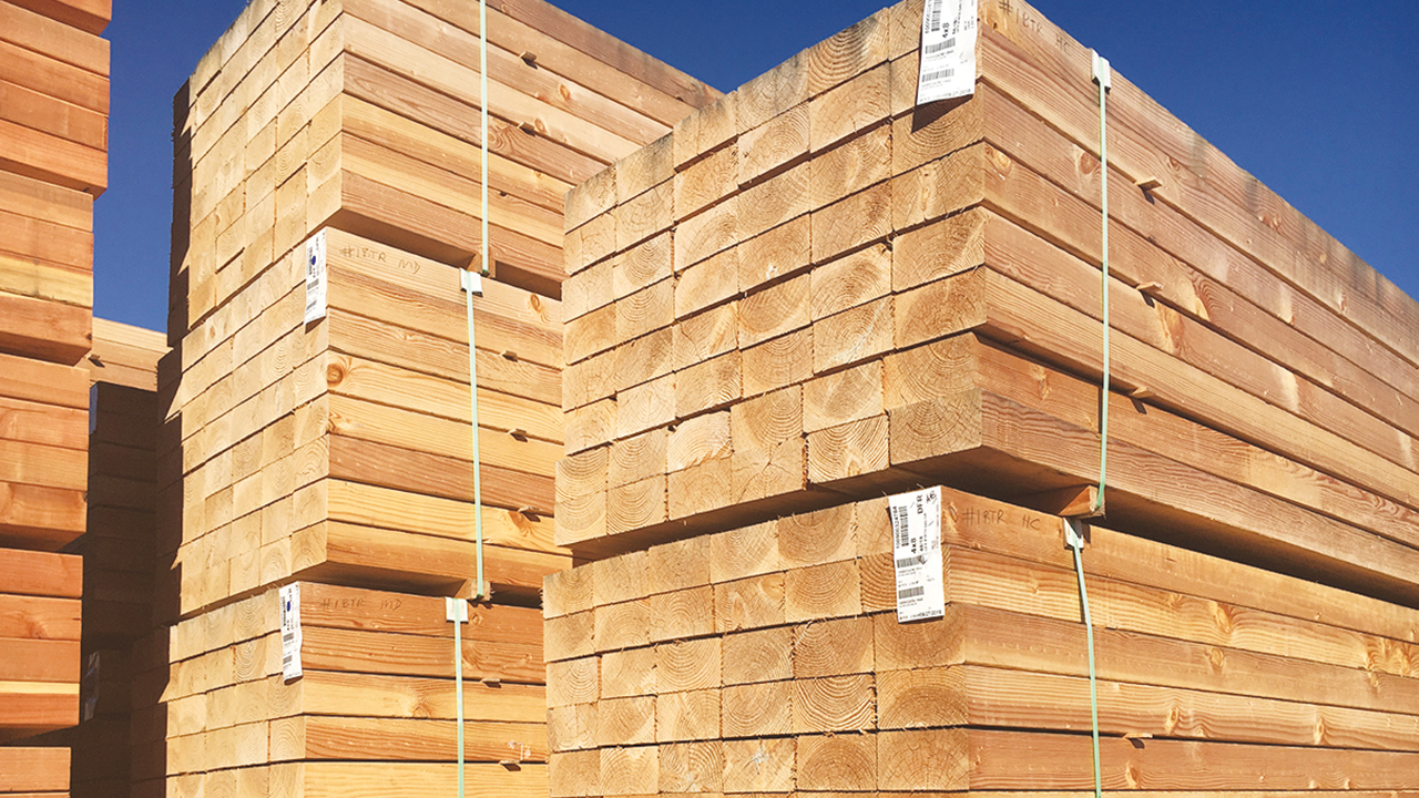 Green Douglasfir timbers from Humboldt Redwood