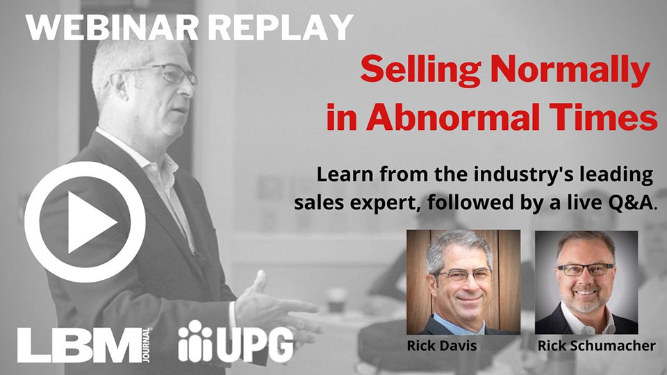 Davis webinar replay 1280x720 Webinar: Selling Normally in Abnormal Times
