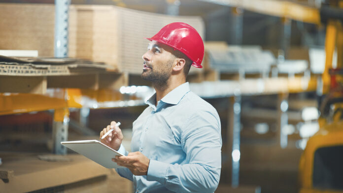 Warehouse inspection. inventory levels buying