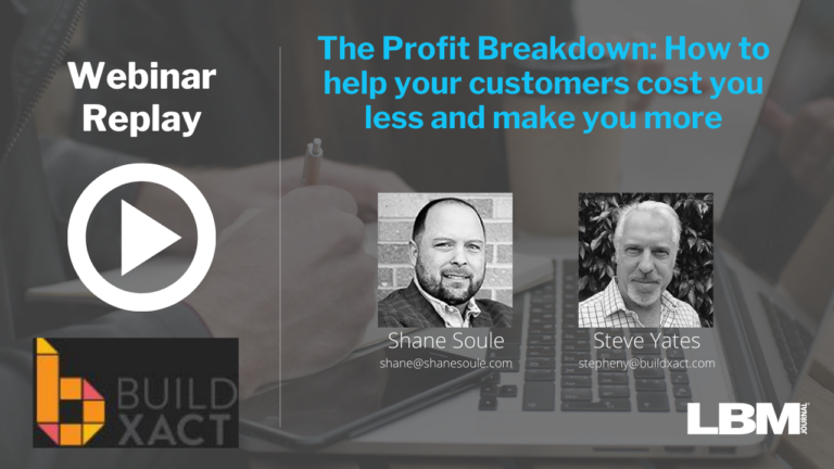 Webinar Replay: The Profit Breakdown Webinar Replay: The Profit Breakdown