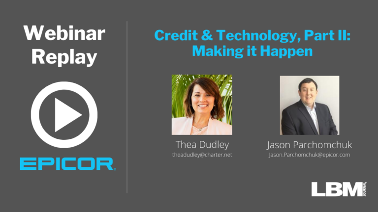 Webinar Replay: Credit & Technology, Part II: Making it Happen Webinar Replay: Credit & Technology, Part II: Making it Happen