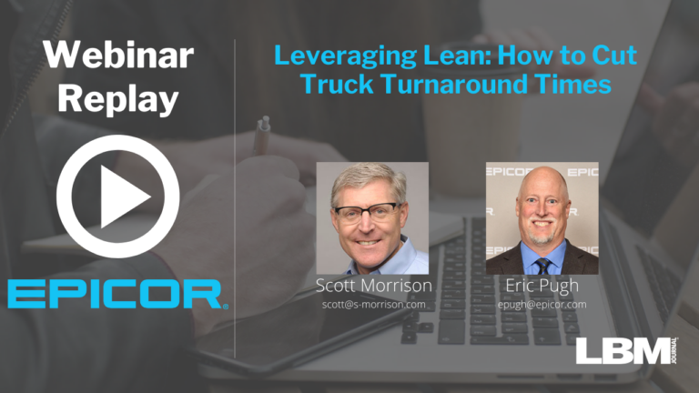Webinar Replay: Leveraging Lean: How to Cut Truck Turnaround Times Webinar Replay: Leveraging Lean: How to Cut Truck Turnaround Times