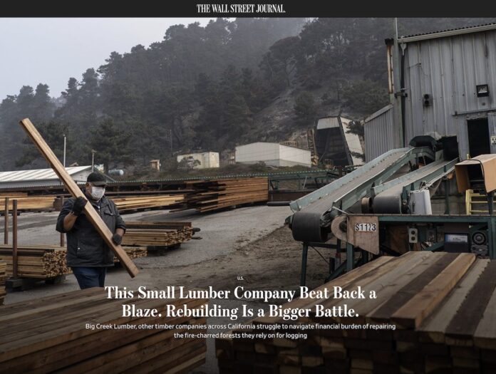 Big Creek Lumber WSJ Big Creek Lumber