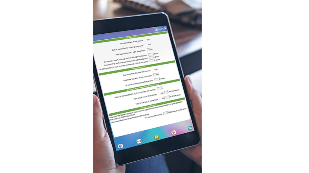 ProVia Stone Calculator